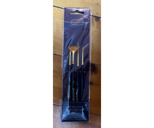 Brushes: Boldmere Paint Brush - Ultra Fine (Pack of 4)